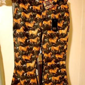 Horse Bell-Bottom Pants